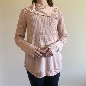 Calvin Klein Pink Cowl Neck Sweater